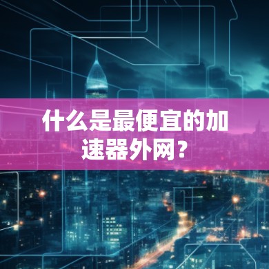 什么是最便宜的加速器外网？