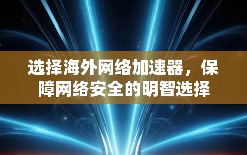 选择海外网络加速器，保障网络安全的明智选择