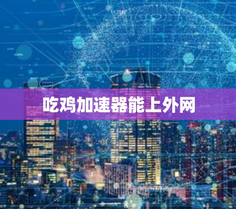 吃鸡加速器能上外网