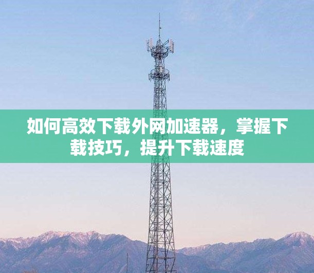 如何高效下载外网加速器，掌握下载技巧，提升下载速度