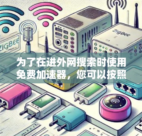 为了在进外网搜索时使用免费加速器，您可以按照以下步骤操作