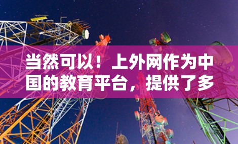 当然可以！上外网作为中国的教育平台，提供了多种网络服务，其中有一些免费的选项可以推荐给您。以下是几个免费的网络服务推荐