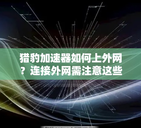 猎豹加速器如何上外网？连接外网需注意这些小细节