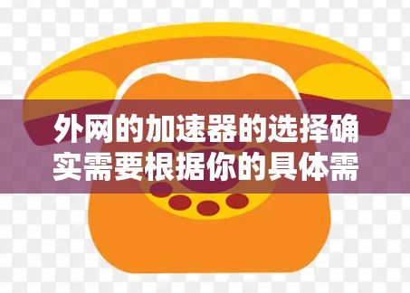 外网的加速器的选择确实需要根据你的具体需求和情况来决定。以下是一些推荐的外网加速器，供你参考