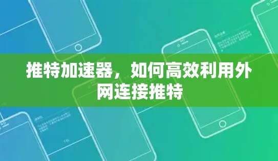 推特加速器，如何高效利用外网连接推特