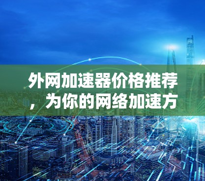 外网加速器价格推荐，为你的网络加速方案找专业建议