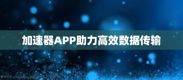 加速器APP助力高效数据传输
