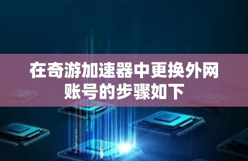 在奇游加速器中更换外网账号的步骤如下