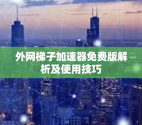 外网梯子加速器免费版解析及使用技巧