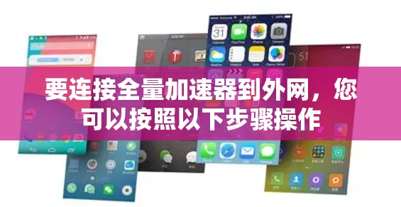 要连接全量加速器到外网，您可以按照以下步骤操作