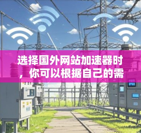 选择国外网站加速器时，你可以根据自己的需求和预算来选择合适的平台。以下是一些常见的加速器推荐，涵盖了不同的功能和特点