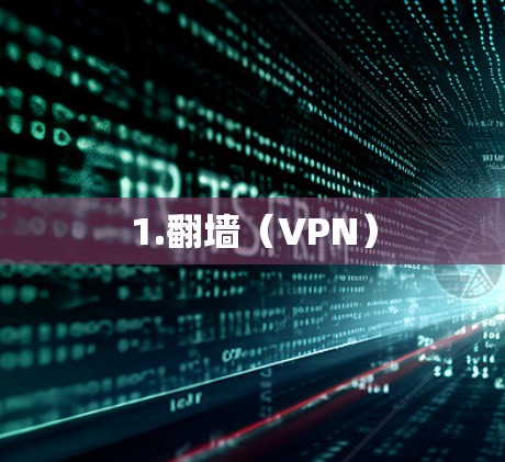1.翻墙（VPN）