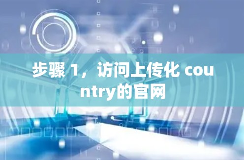 步骤 1，访问上传化 country的官网