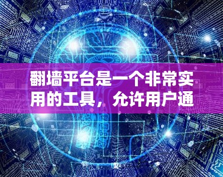 翻墙平台是一个非常实用的工具，允许用户通过互联网访问不支持VPN的网站和资源，节省时间和费用。以下是一些主要的翻墙平台及其特点，帮助您做出明智的选择