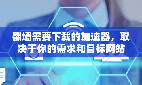 翻墙需要下载的加速器，取决于你的需求和目标网站的类型。以下是一些常见的加速器类型和它们的特点