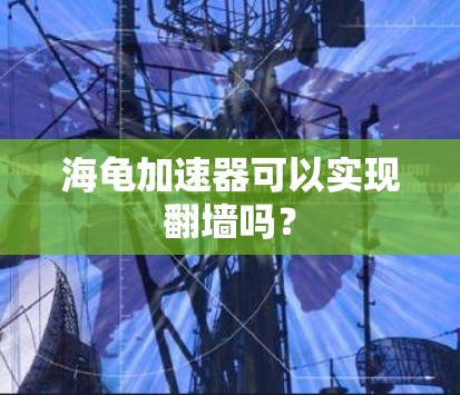 海龟加速器可以实现翻墙吗？