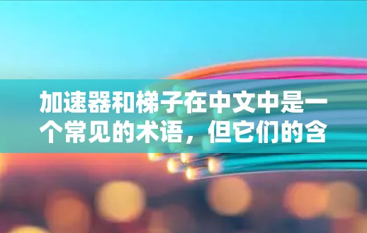 加速器和梯子在中文中是一个常见的术语，但它们的含义和应用领域有所不同。以下是对这两个词的简单解释