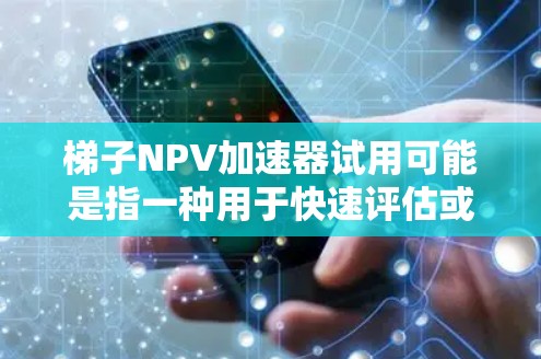 梯子NPV加速器试用可能是指一种用于快速评估或加速NPV（净现值）分析的工具或方法。如果你是寻找一种简化的NPV计算或评估工具，我建议你详细说明以下方面
