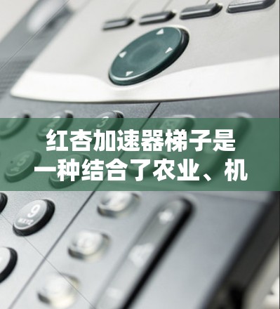 红杏加速器梯子是一种结合了农业、机械工程和植物学的创新产品，通过某种机械装置加速红杏树的生长。以下是对其的详细介绍