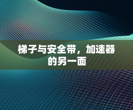 梯子与安全带，加速器的另一面
