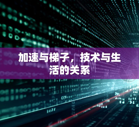 加速与梯子，技术与生活的关系