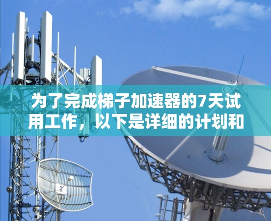 为了完成梯子加速器的7天试用工作，以下是详细的计划和步骤