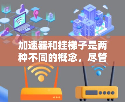 加速器和挂梯子是两种不同的概念，尽管他们在某些技术领域上有相似之处，但它们的服务和应用场景完全不同。以下是详细的总结