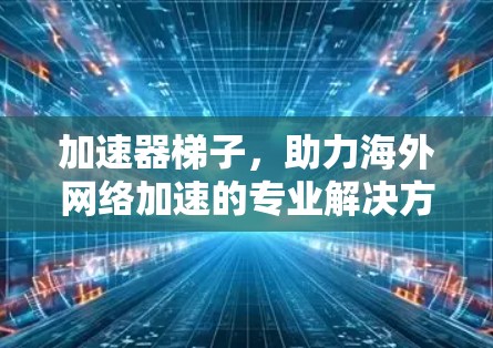 加速器梯子，助力海外网络加速的专业解决方案