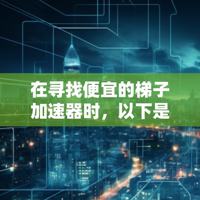 在寻找便宜的梯子加速器时，以下是一些综合考虑的因素和推荐