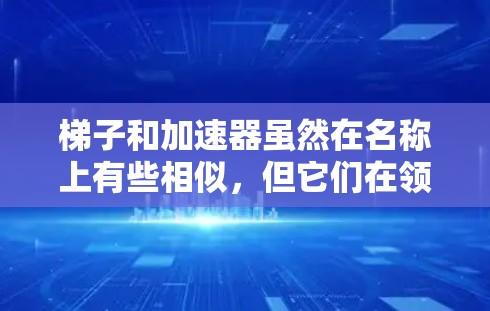 梯子和加速器虽然在名称上有些相似，但它们在领域、功能和应用场景上有所不同。以下是它们的区别