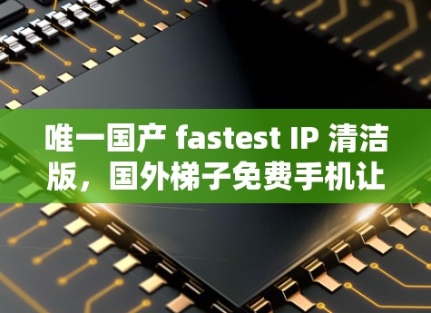 唯一国产 fastest IP 清洁版，国外梯子免费手机让数据传输更轻松