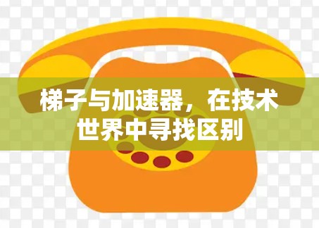 梯子与加速器，在技术世界中寻找区别
