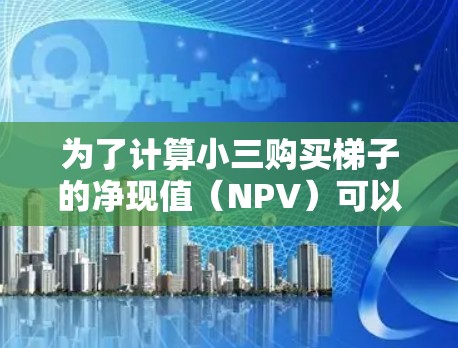 为了计算小三购买梯子的净现值（NPV）可以按照以下步骤进行