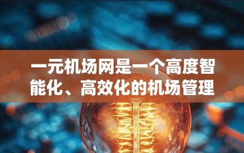 一元机场网是一个高度智能化、高效化的机场管理系统，通过一个核心节点的集中控制和管理，确保机场的各个部分能够高效运作，减少资源浪费，提升用户体验。该系统通过以下特点实现高效管理
