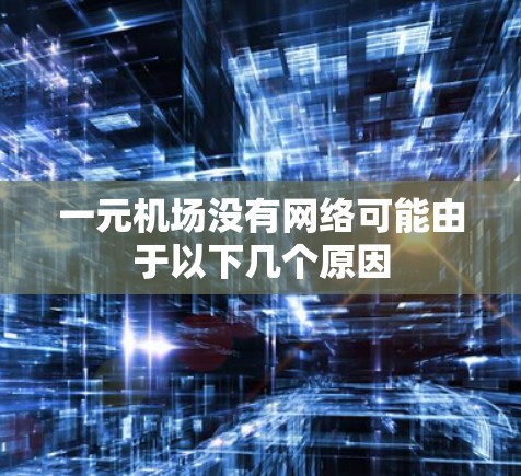 一元机场没有网络可能由于以下几个原因