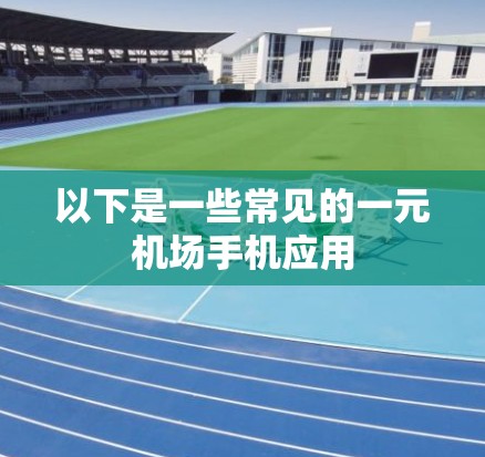 以下是一些常见的一元机场手机应用