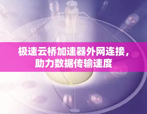 极速云桥加速器外网连接，助力数据传输速度