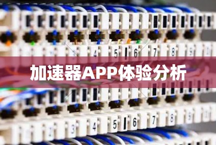 加速器APP体验分析