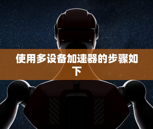 使用多设备加速器的步骤如下