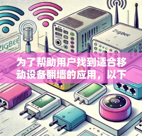 为了帮助用户找到适合移动设备翻墙的应用，以下是一个分步推荐，涵盖免费和付费的翻墙工具，帮助用户根据需求选择最适合的解决方案