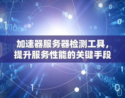 加速器服务器检测工具，提升服务性能的关键手段