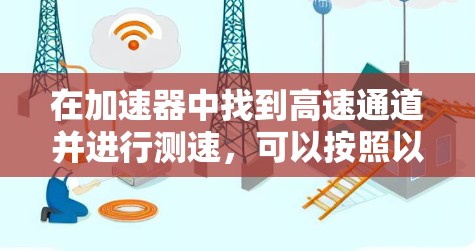 在加速器中找到高速通道并进行测速，可以按照以下步骤进行