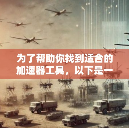 为了帮助你找到适合的加速器工具，以下是一些推荐，涵盖不同平台和需求
