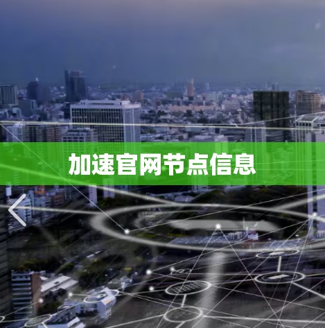加速官网节点信息