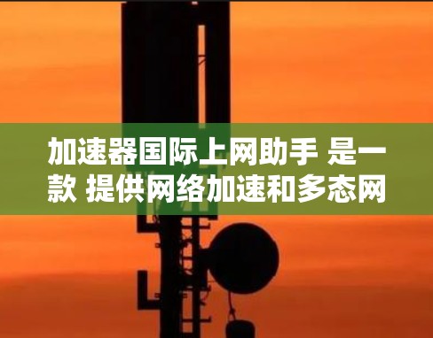 加速器国际上网助手 是一款 提供网络加速和多态网络服务的工具，旨在帮助用户在国际或本地网络上获得更快的网络体验。以下是对该工具的详细介绍