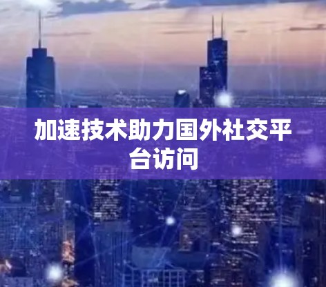 加速技术助力国外社交平台访问
