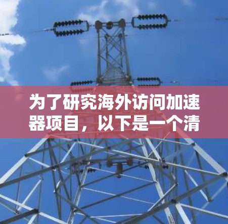 为了研究海外访问加速器项目，以下是一个清晰的总结和建议