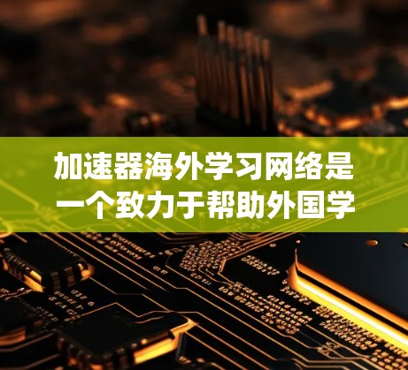 加速器海外学习网络是一个致力于帮助外国学生在海外学习的平台，涵盖英语学习、实习、Scholarships、社区支持等多个方面。以下是对该网络的详细分析