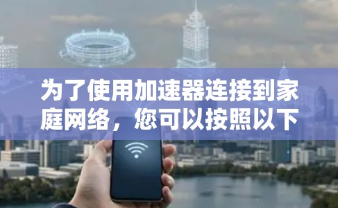 为了使用加速器连接到家庭网络，您可以按照以下步骤操作