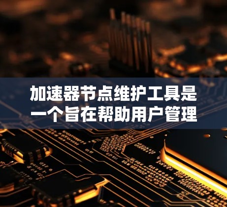 加速器节点维护工具是一个旨在帮助用户管理和升级加速器节点的软件或硬件工具。以下是对该工具的详细说明